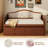 Kizer Upholstered Twin Daybed With Trundle And Drawers-85685250
