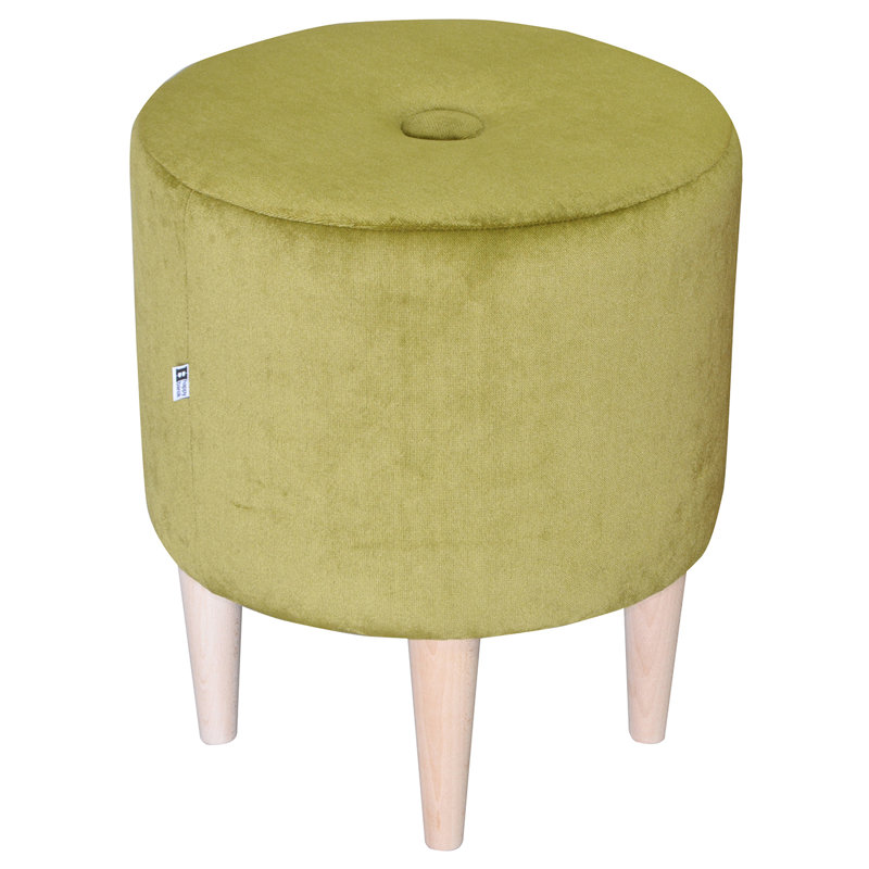 Solid + Manufactured Wood Accent Stool, Lime