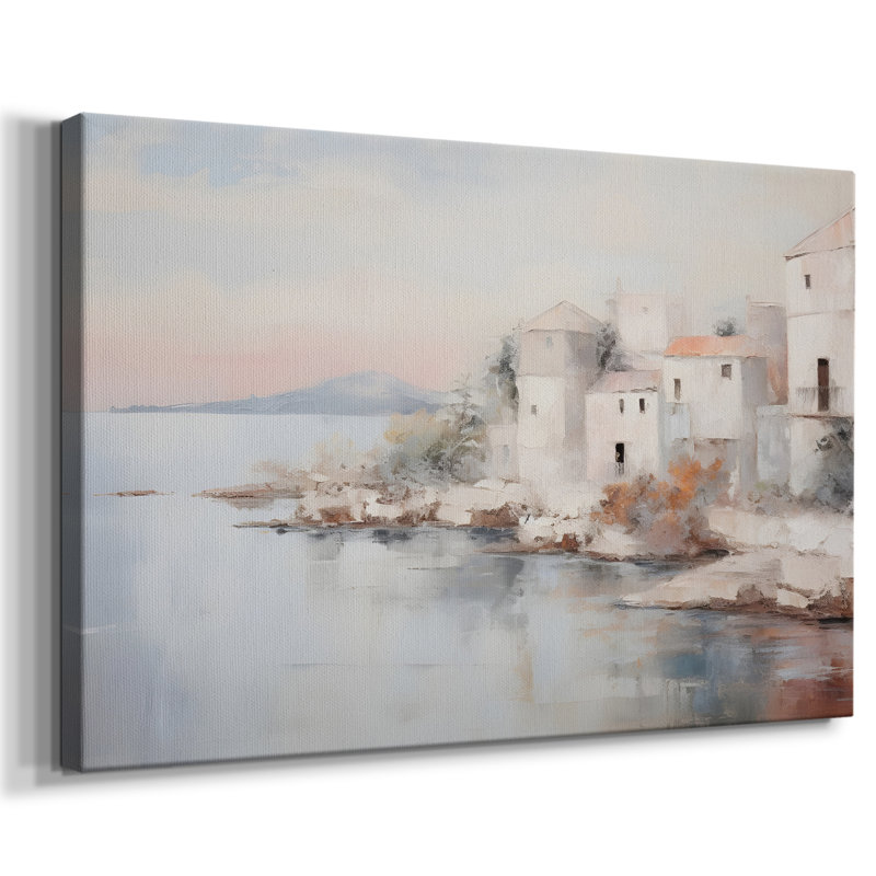Paysage rétro - DLxxxvi - impression, Toile tendue, H 13 po x l 19 po x P 1,5 po