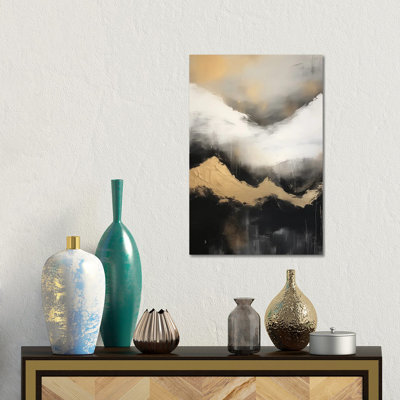 «Mountain Forest Abstract», reproduction d'art encadrée