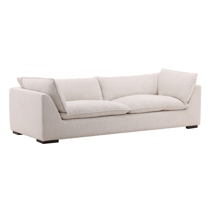 Ramona 104" Wide Upholstered Sofa, Tatum Cream
