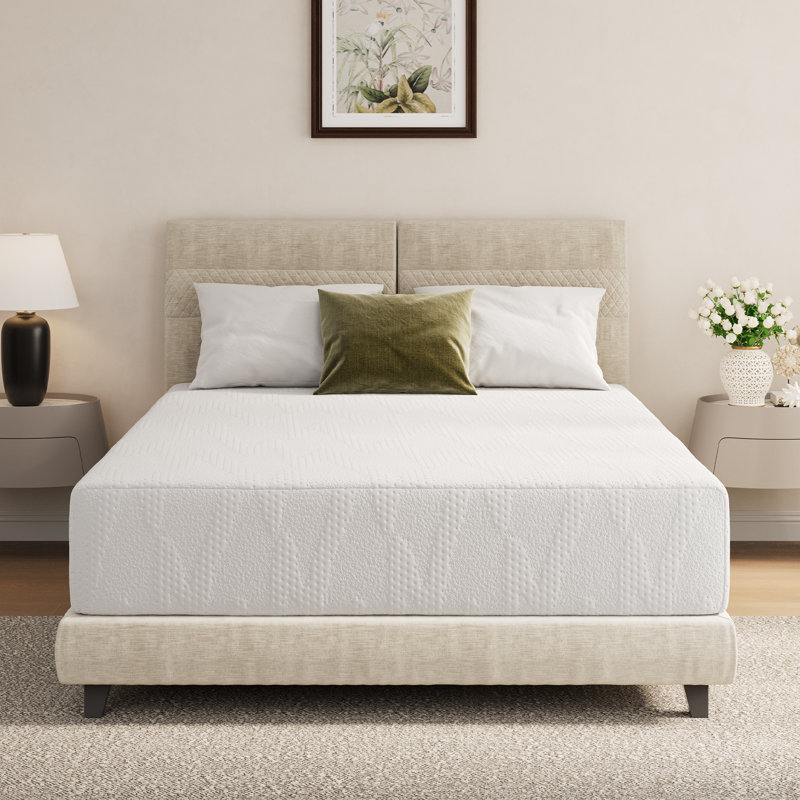 Medium Gel Memory Foam Mattress, Twin, 5