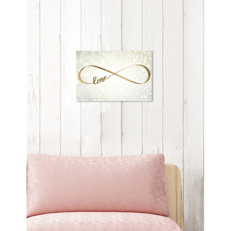 Citations et dictons «Sparkle Love» - impression, H 10 po x l 15 po, Toile tendue