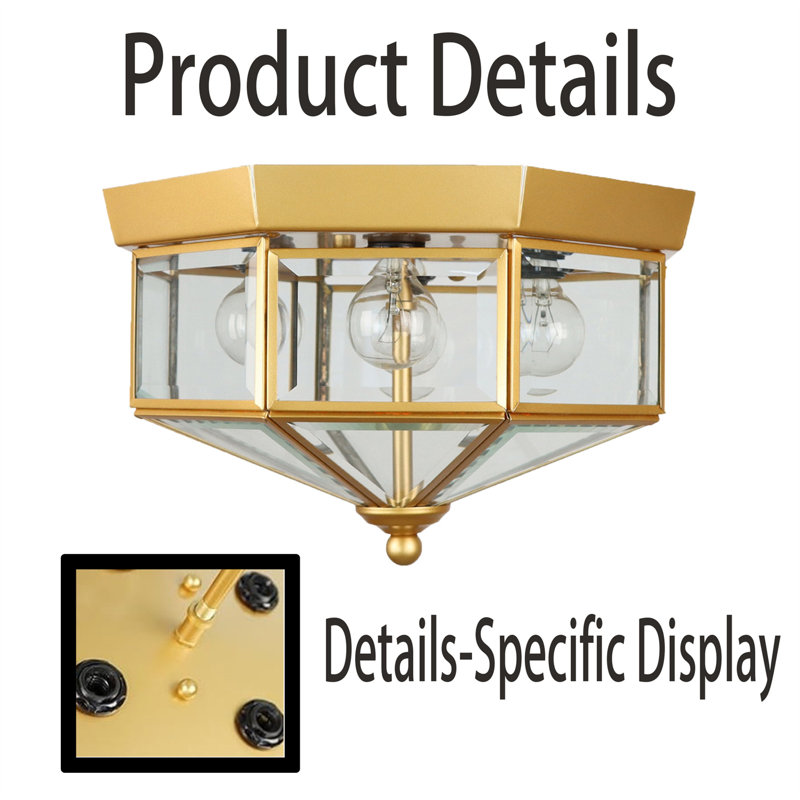 Free Form Flush Mount, Gold