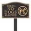 Sorry No Dogs Allowed Garden Sign