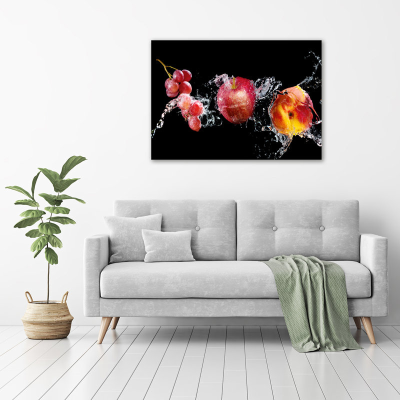 Fruit And Water - No Frame Print on Glass