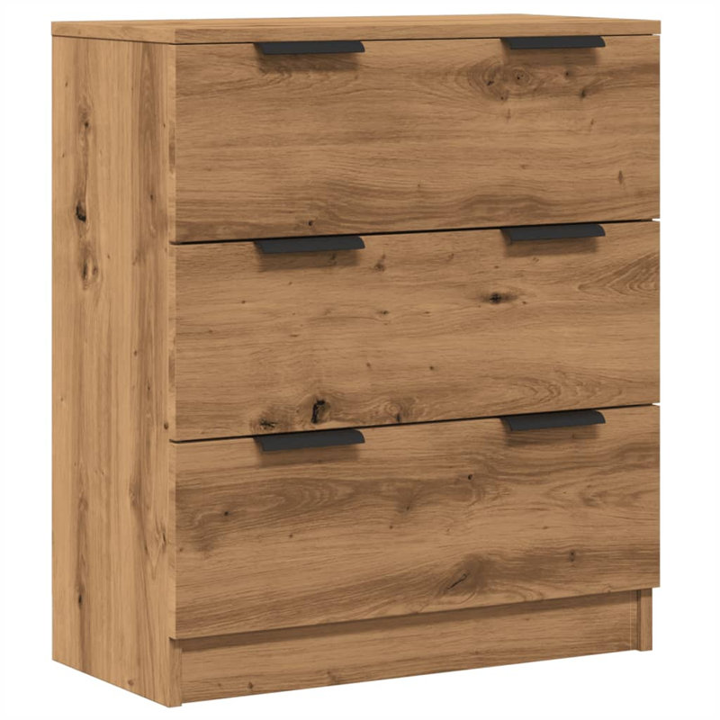 17 Stories Sideboard Engineered Wood, Artisan Oak