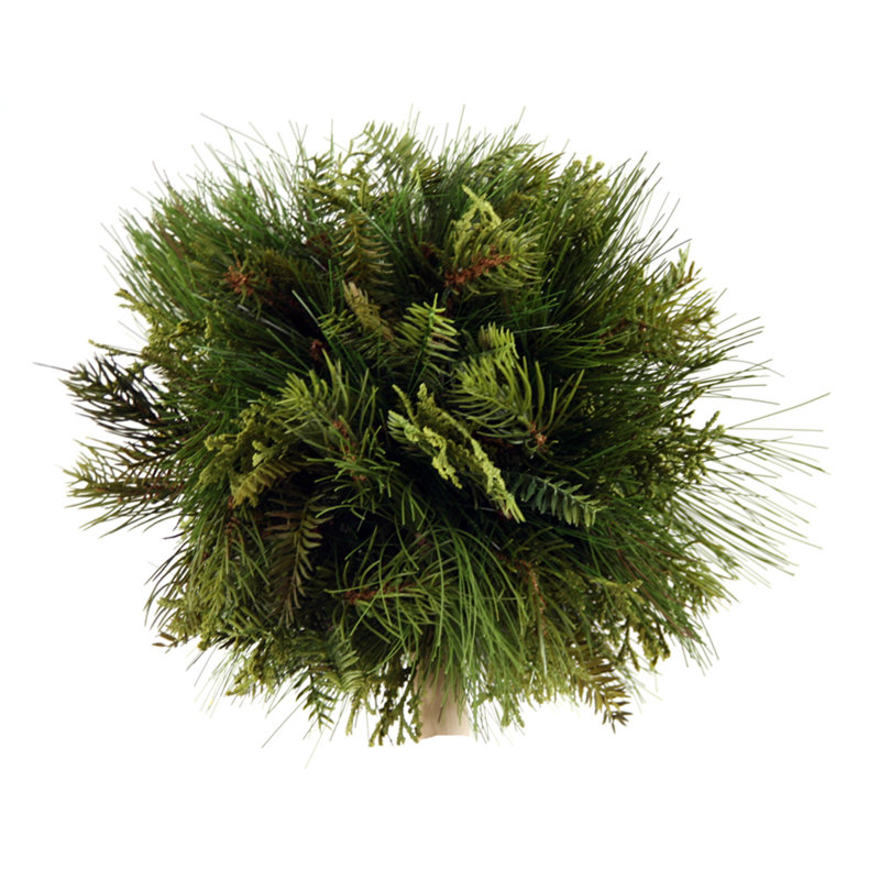Ornement boule de pin artificiel mixed