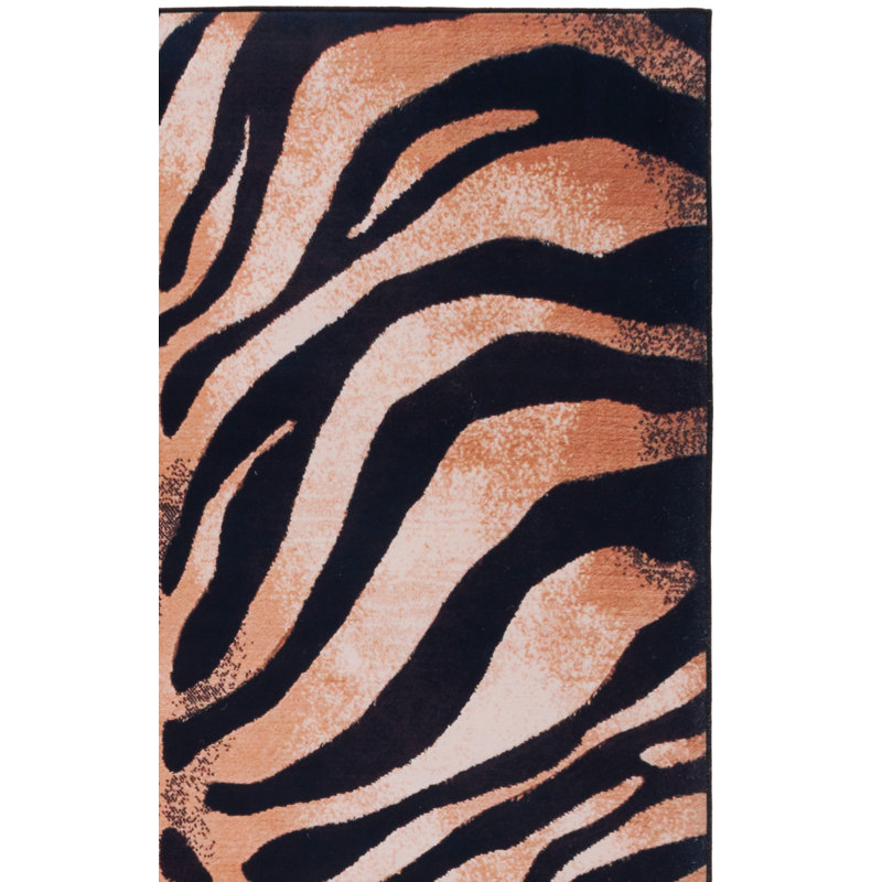 Faux Hide Performance Machine Washable Animal Print Rug, Rectangle 2'3" x 4'