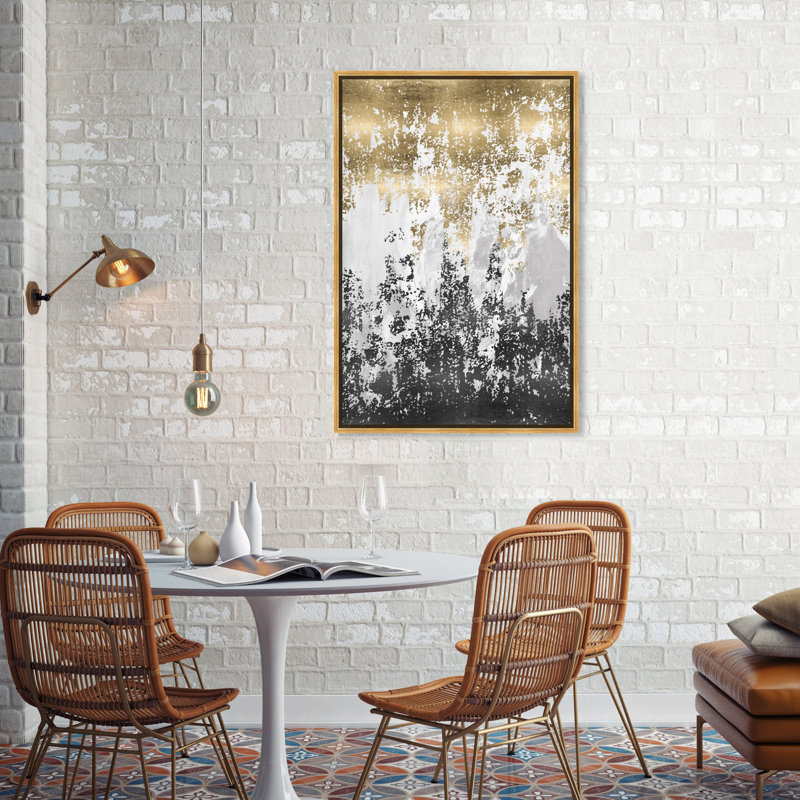 « had a moment », reproduction d’art sur toile tendue, Or, H 15 po x l 10 po
