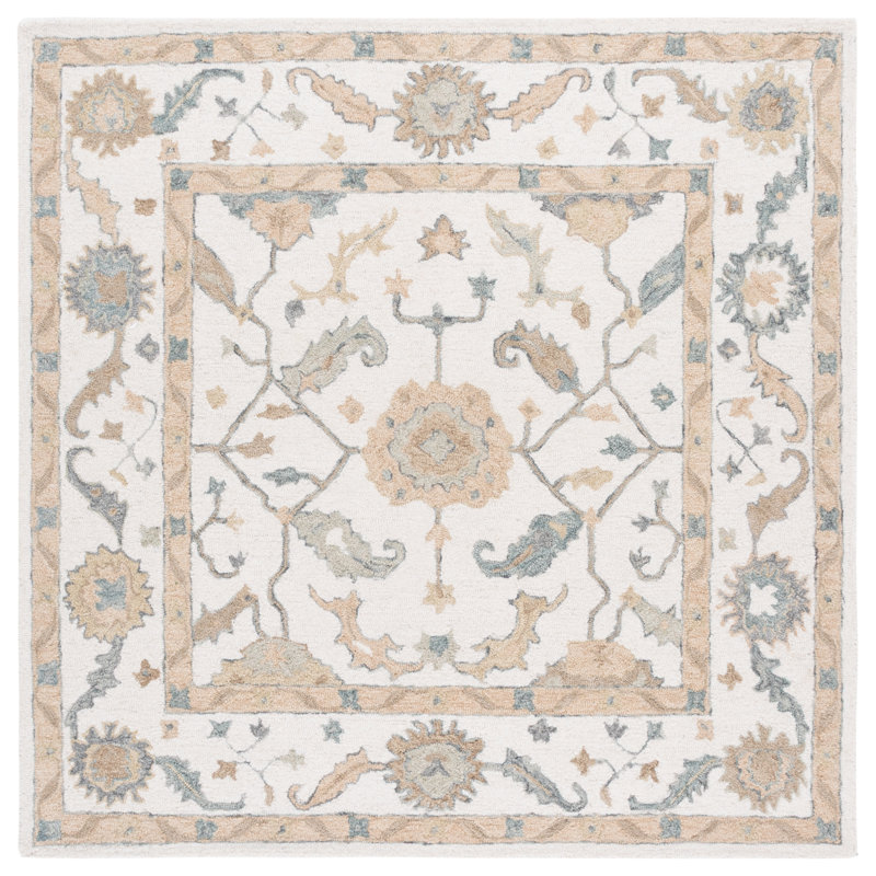 Metro Hand Tufted Wool Oriental Rug, Square 6'