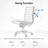 Mid & High Back Genuine Leather Armless Office Chair, Computer Desk Chair-2101269178-2101269172