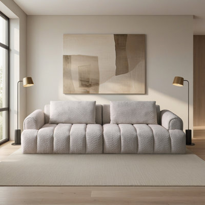 100" Modern Boucle 4-seater Sofa, Chon