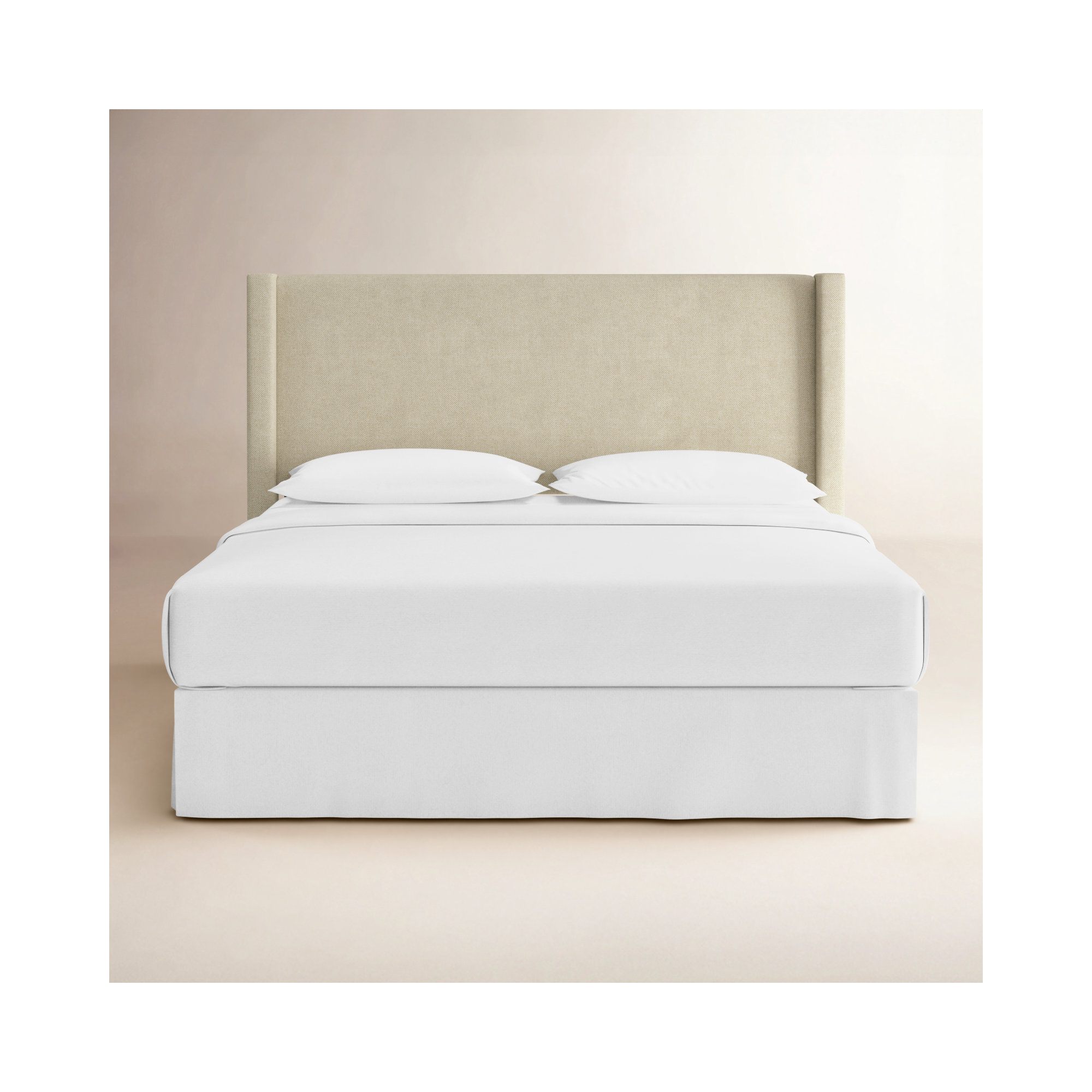 Benson Upholstered Headboard, King, Beige