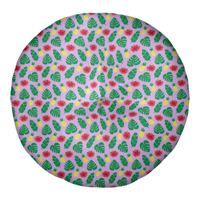 Coussin de sol touffeté rond Katelyn Elizabeth