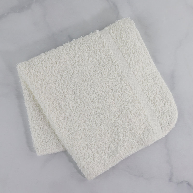 Crown Touch Midweight Washcloth, White