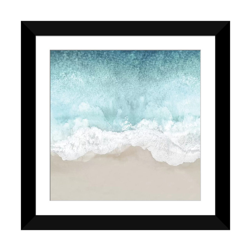 «Ocean Waves II», impression sur toile, H 24 po x l 24 po x P 1 po, Cadre noir