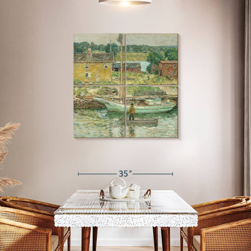 Mehar Oyster Sloop In Cos Cob, 38'' H x 38'' W