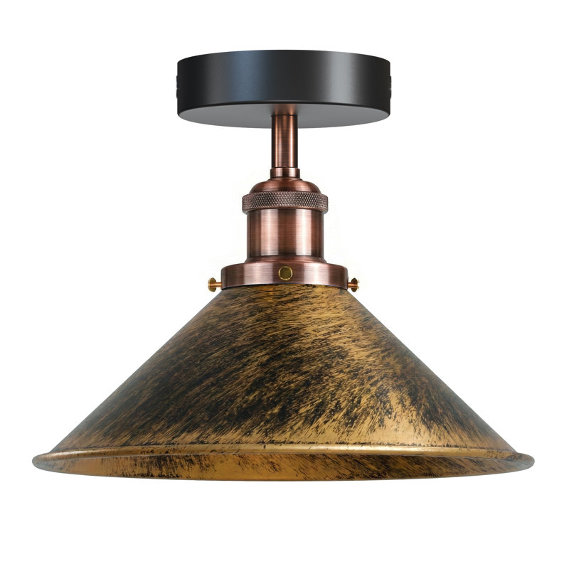 Semi Flush Mount, Brushed Copper