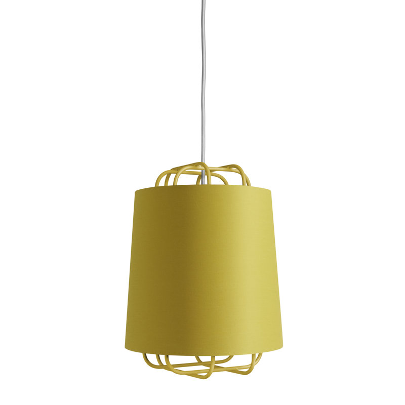 Perimeter 1 - Light Single Pendant, Ochre, 14" H x 11" W x 11" D