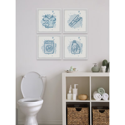 Crisler Dry In The Shade - 4 Piece Single Picture Frame Painting