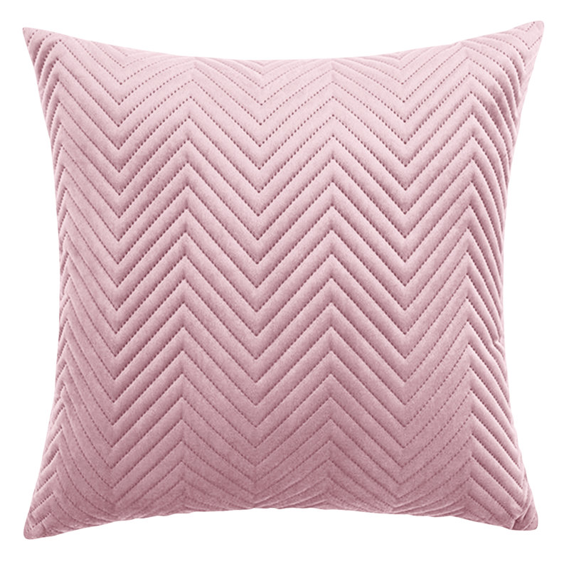 Aspire Homeware Embossed Square Velvet Cushion Cover, Pink, Pack of 4