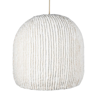 Lampe de table en coton rayé Dearl