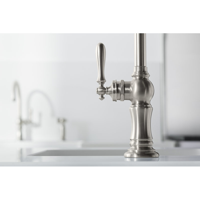 Artifacts® Single-Hole Bar Faucet with Supply Lines, Vibrant Stainless