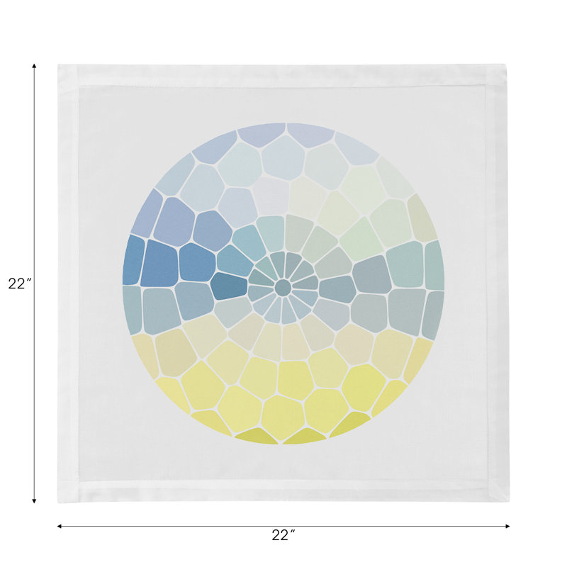 Mosaico Cotton Sateen Dinner Napkins, Taormino