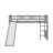 Twin-Size Loft Bed Featuring A Slide