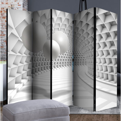 Willapa 172cm H Solid Wood Folding Room Divider
