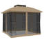 Cascia Powder Coated Steel Gazebo-1889215935