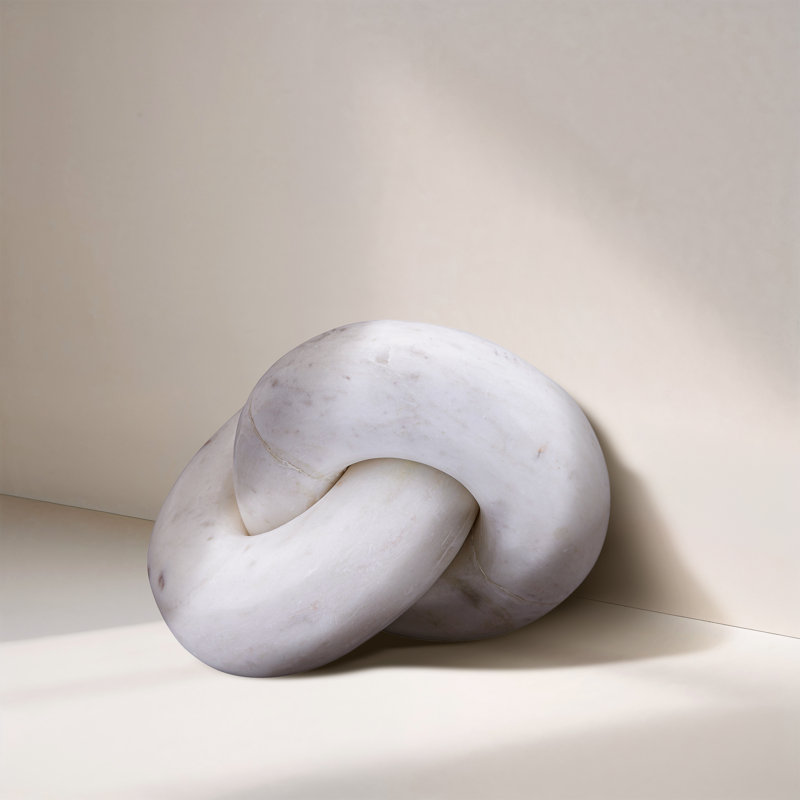 Objets décoratifs en marbre, Blanc