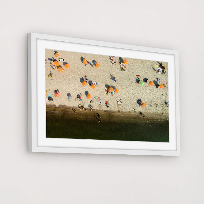 " Orange Umbrellas " by Karolis Janulis, 16" H x 24" W