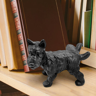 Peeing Scotty Dog Iron Doorstop Bookend