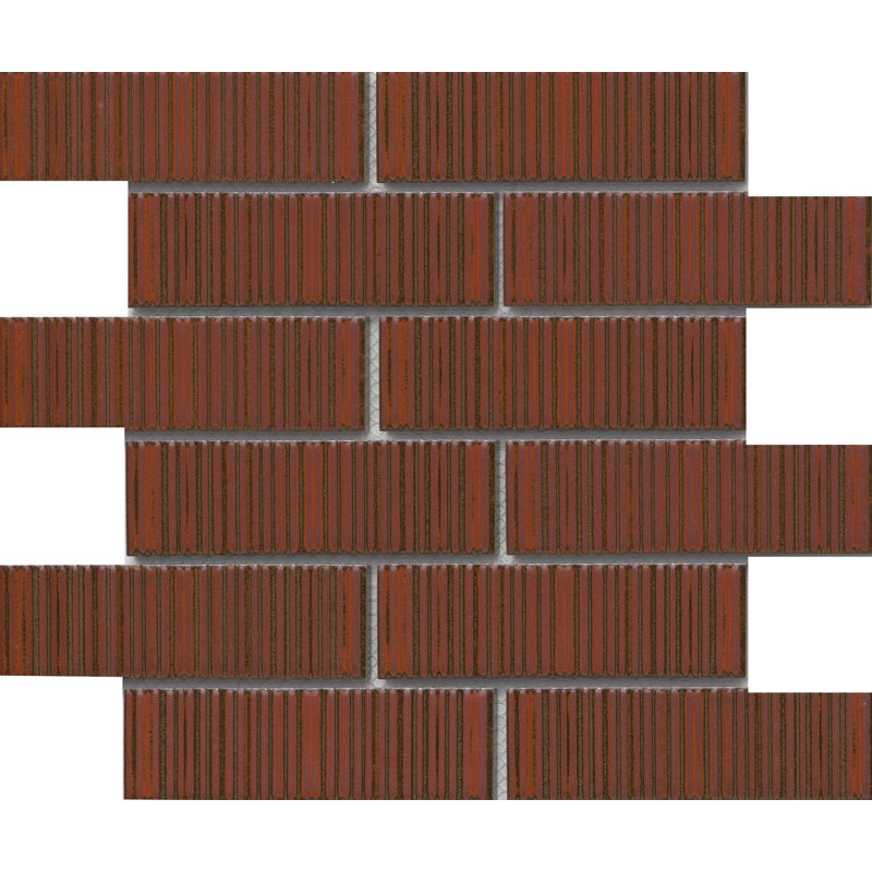 Ornami 11" x 12" Ceramic Mosaic Tile, Seni