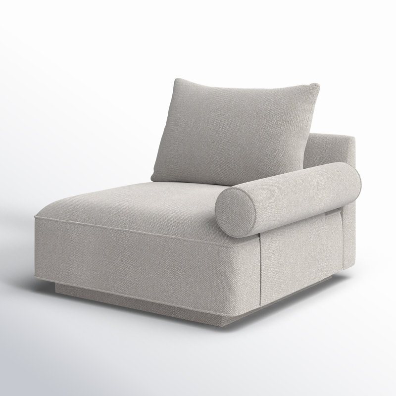 Catalya Upholstered Armchair, Novax Light Grey Boucle