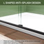 Porte de douche coulissante double à cadre 56 x 60 po x H 76 po avec verre trempé transparent de 8 mm-118317381