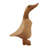 8" H Hand-Carved Bamboo Wood Duck Figurine