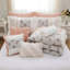 Ensemble d'édredon 9 pièces en percale de coton rosé-122118751-122118753