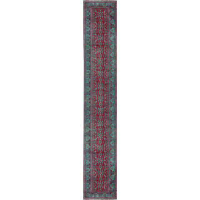 Tapis rouge noué à la main de haute qualité