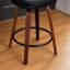Ensemble de 2 tabourets de bar pivotants, tabourets de bar à hauteur de comptoir rembourrés pour la cuisine-750119768