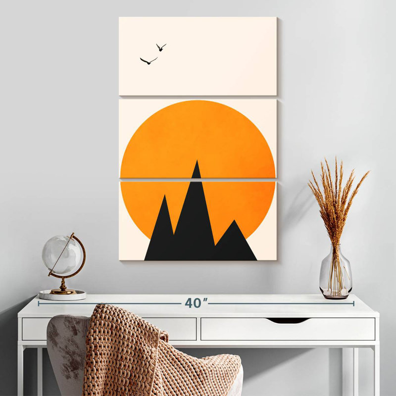 Avery minimaliste Les Alpes, H 32 po x l 20 po