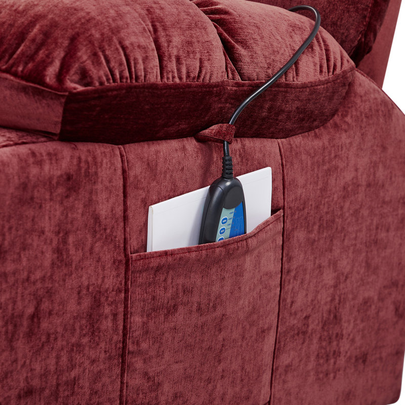 Electric Power Lift Recliner Chair, Red
