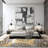 Floral Yellow/Dark Gray/Ivory Area Rug-2033622153