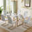 Minday Double Pedestal Dining Set-1883297436-1883297435-1883297434