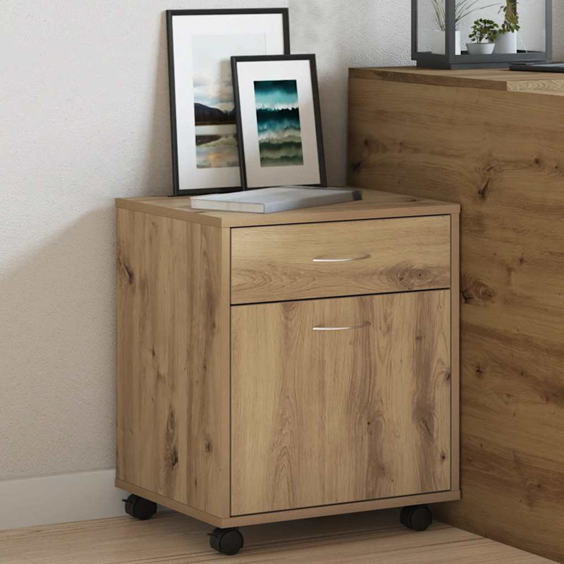 Arpelar 1 Drawer Filing Cabinet, Artisan Oak