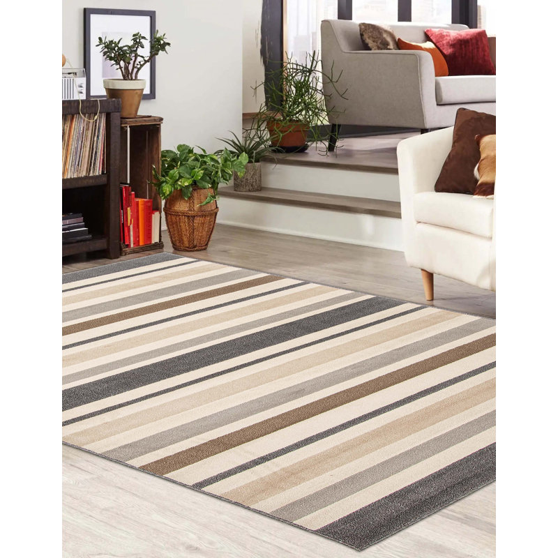 Tapis beige Compean, Rectangle de 5 pi x 8 pi