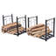 Support à bûches en métal l 19,5 po x P 12,5 po Ilce