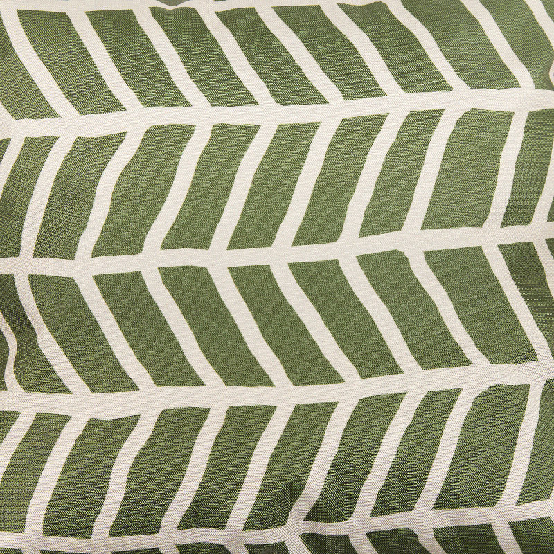 Stripe Indoor-Outdoor Cushions, Green/Beige Striped